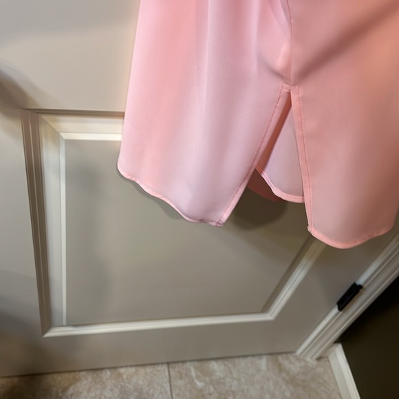 Eloquii Soft Peachy/pink  V-Neck Blouse 22 - Picture 7 of 7